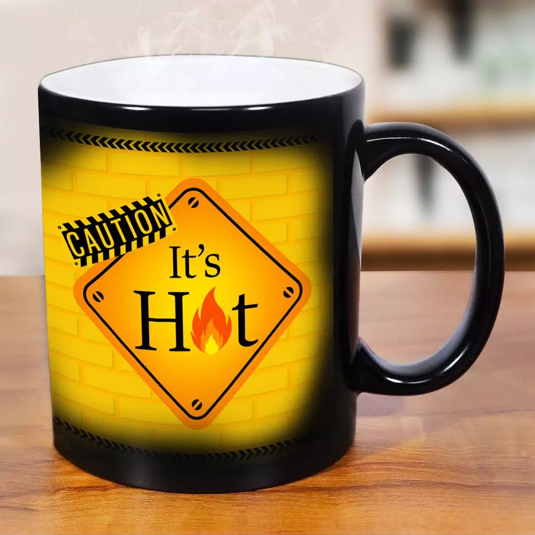 Caution It's Hot Magic Mug - Happy Jugnu