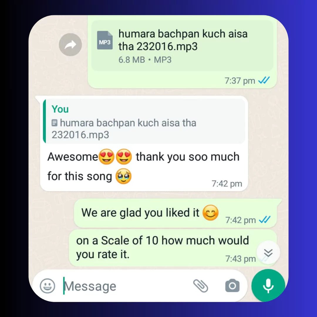 Custom Song Gift - Happy Jugnu