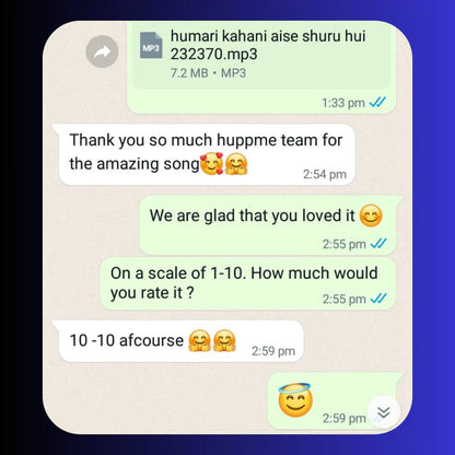 Custom Song Gift - Happy Jugnu