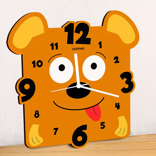 Dog Wooden Clock - Happy Jugnu