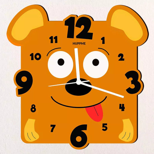 Dog Wooden Clock - Happy Jugnu