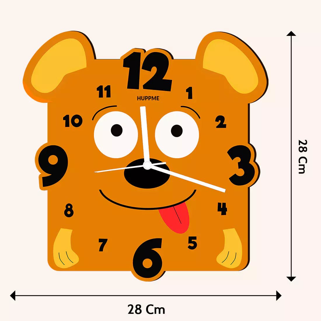 Dog Wooden Clock - Happy Jugnu