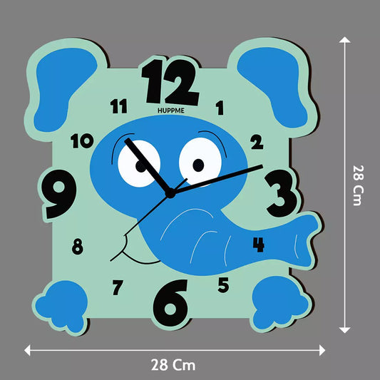 Elephant Wooden Clock - Happy Jugnu