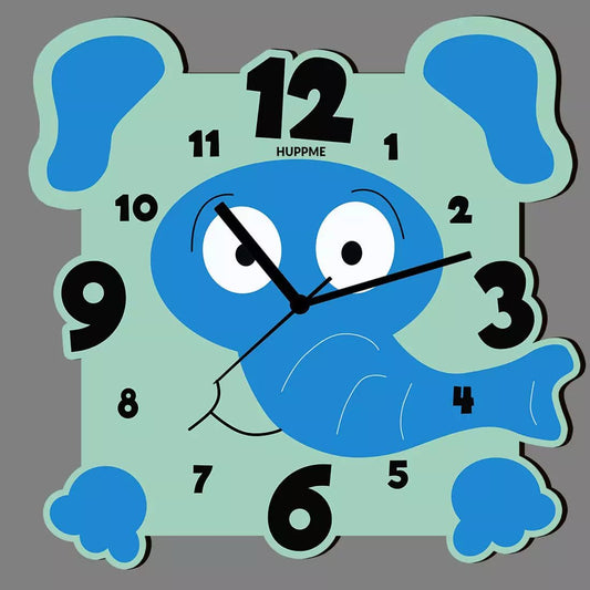 Elephant Wooden Clock - Happy Jugnu