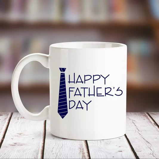 Happy Fathers Day White Mug - Happy Jugnu