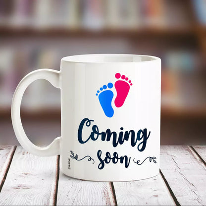 Happy Mothers Day Coming Soon Pregnancy White Mug - Happy Jugnu