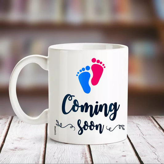 Happy Mothers Day Coming Soon Pregnancy White Mug - Happy Jugnu