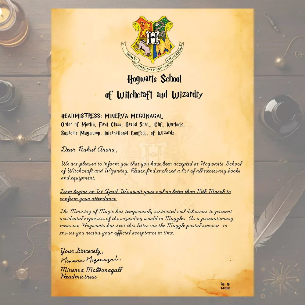 Hogwarts Acceptance Welcome kit - Happy Jugnu
