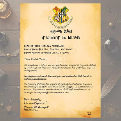 Hogwarts Acceptance Welcome kit - Happy Jugnu