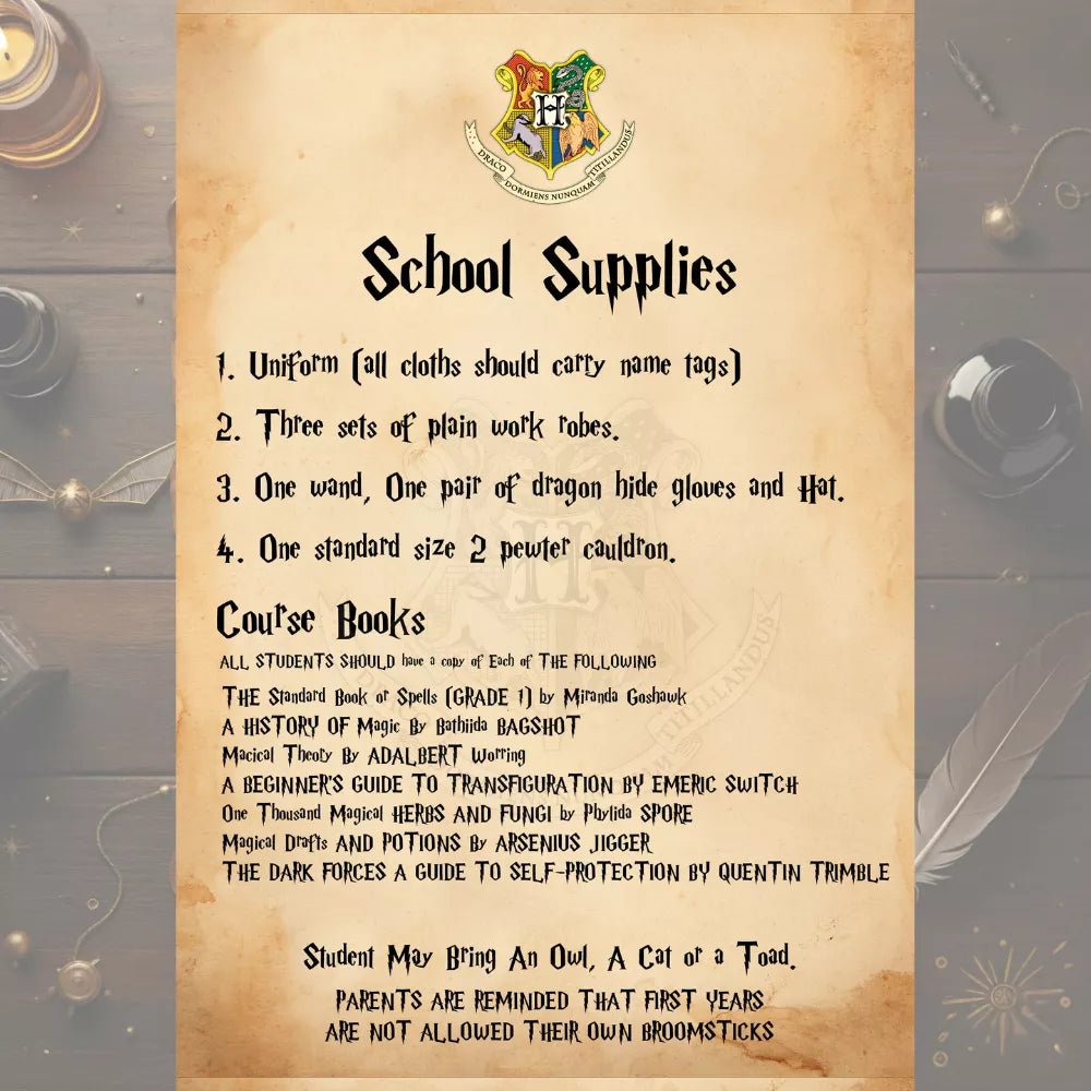 Hogwarts Acceptance Welcome kit - Happy Jugnu