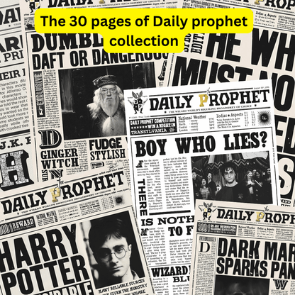 Hogwarts Daily prophet Wizarding Newspaper Collection - Happy Jugnu