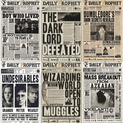 Hogwarts Daily prophet Wizarding Newspaper Collection - Happy Jugnu