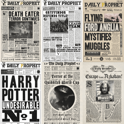 Hogwarts Daily prophet Wizarding Newspaper Collection - Happy Jugnu
