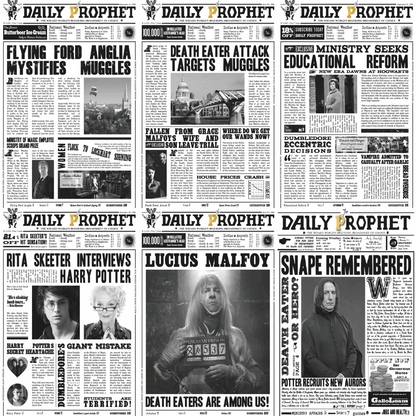 Hogwarts Daily prophet Wizarding Newspaper Collection - Happy Jugnu