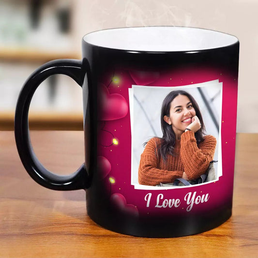 I Love You Personalized Photo Magic Mug - Happy Jugnu