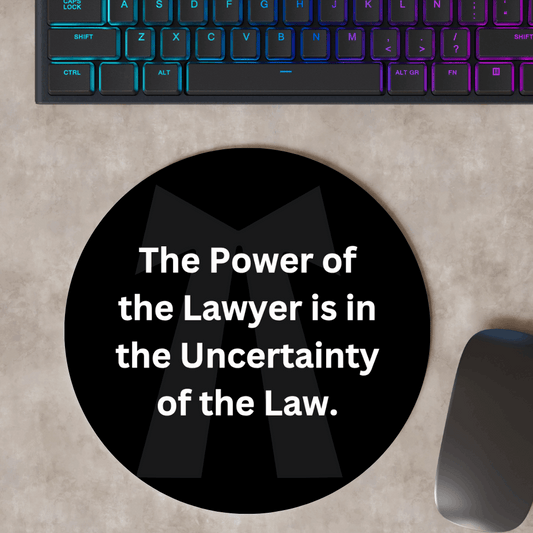 The power of the lawyer - Mousepad - Happy Jugnu