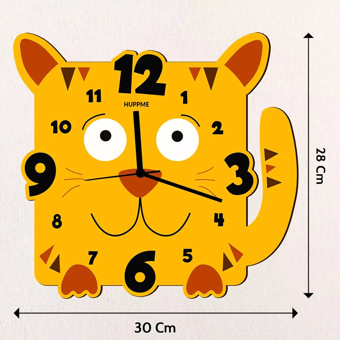 Lion Wooden Clock - Happy Jugnu