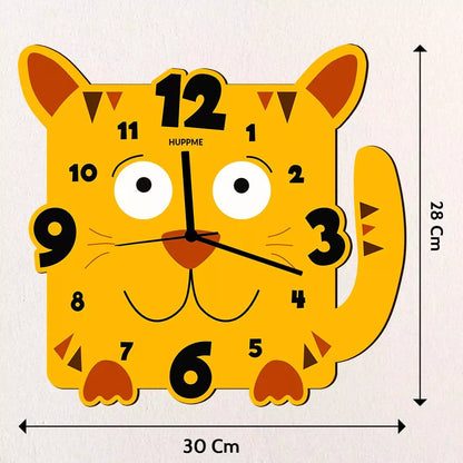 Lion Wooden Clock - Happy Jugnu
