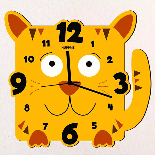 Lion Wooden Clock - Happy Jugnu