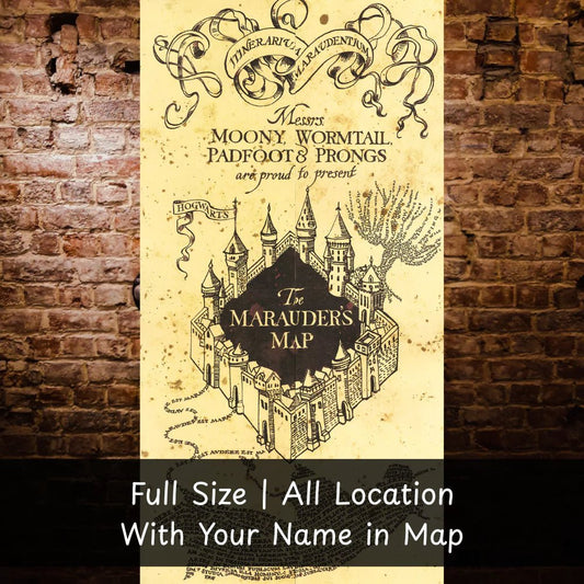 Marauders Map With your name | For Potter Heads - Happy Jugnu