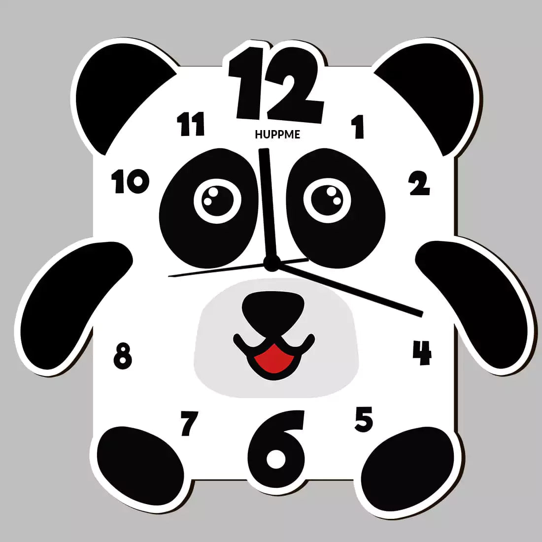 Panda Wooden Clock - Happy Jugnu