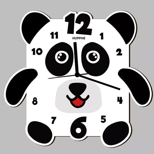 Panda Wooden Clock - Happy Jugnu