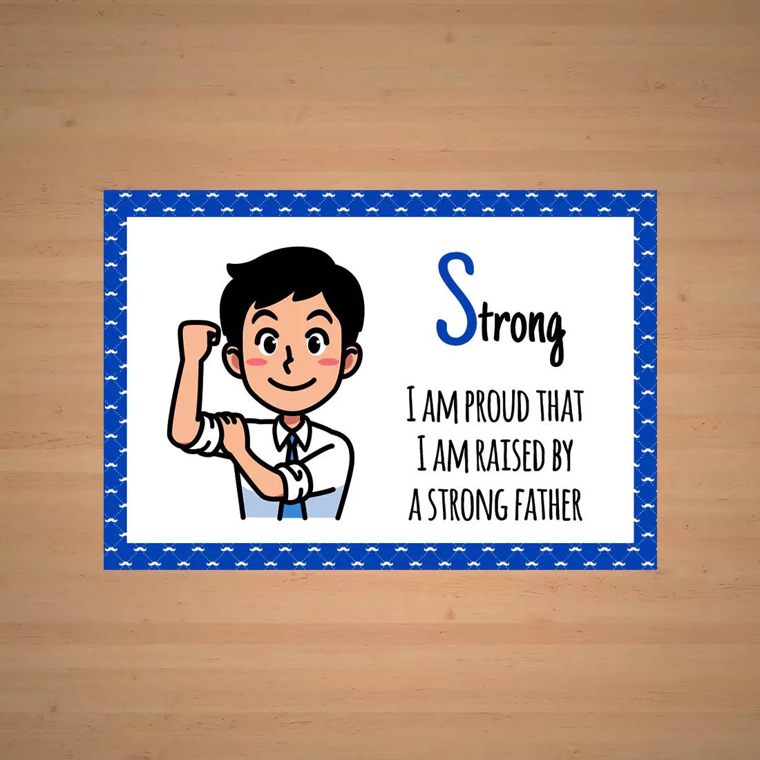 Personalized A to Z Cards for Fathers - Happy Jugnu