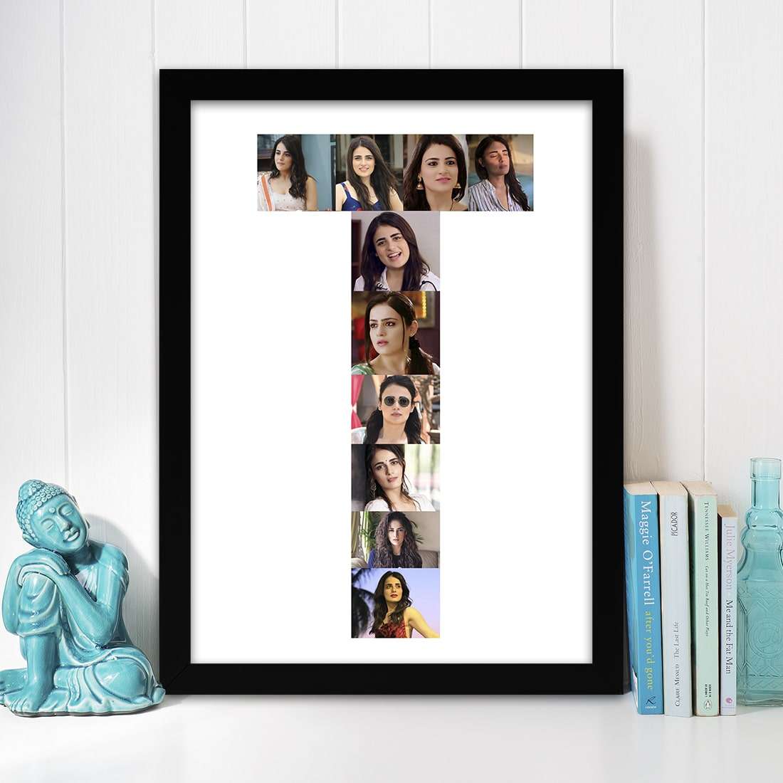 Personalized Alphabet Photo frame - Happy Jugnu