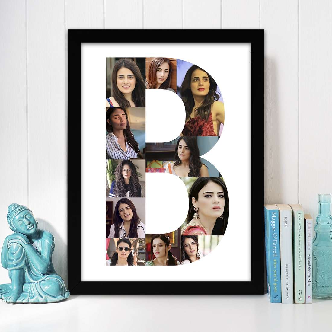 Personalized Alphabet Photo frame - Happy Jugnu