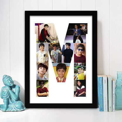 Personalized Alphabet Photo frame - Happy Jugnu