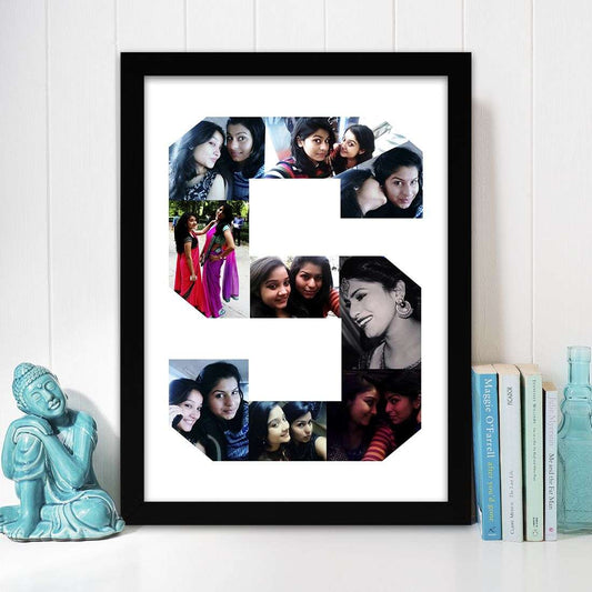 Personalized Alphabet Photo frame - Happy Jugnu