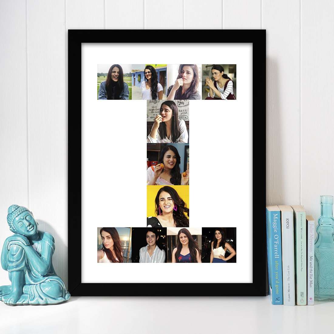 Personalized Alphabet Photo frame - Happy Jugnu