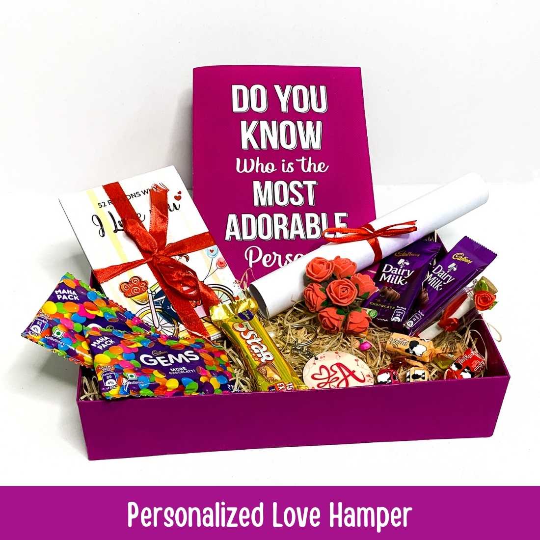 Personalized Love Hamper for her - Happy Jugnu