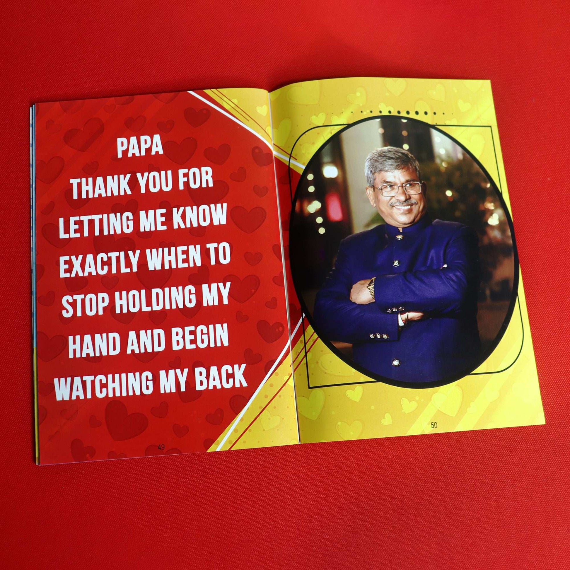 Personalized Memories Photo Book For Father - Happy Jugnu
