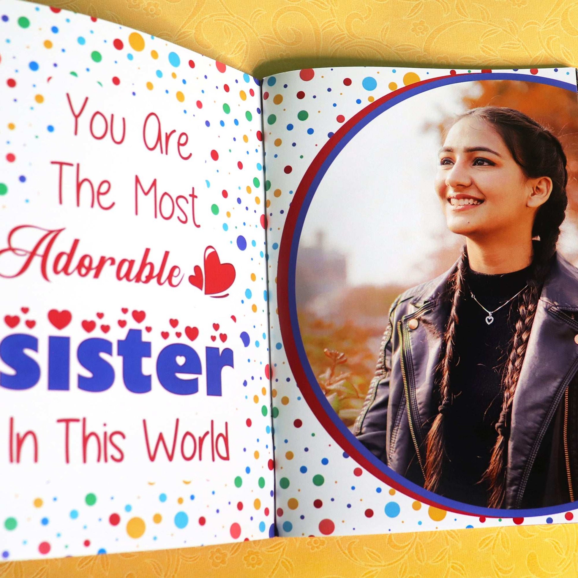 Personalized Memories Photo Book For Sister - Happy Jugnu