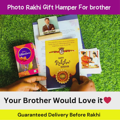 Rakhi Gift Hamper for Brother with Photo Rakhi