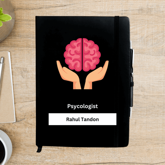Psycologist with brain Personalized Diary - Happy Jugnu
