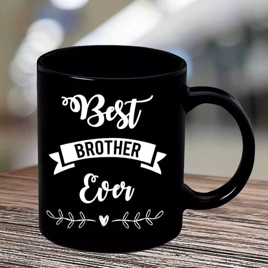Best Brother Ever Black Coffee Mug