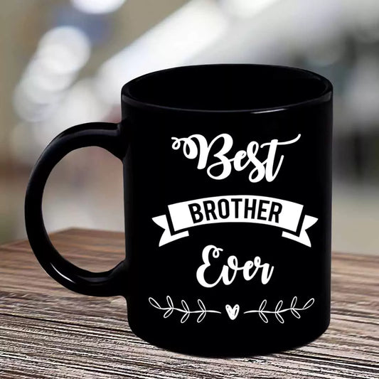 Best Brother Ever Black Coffee Mug