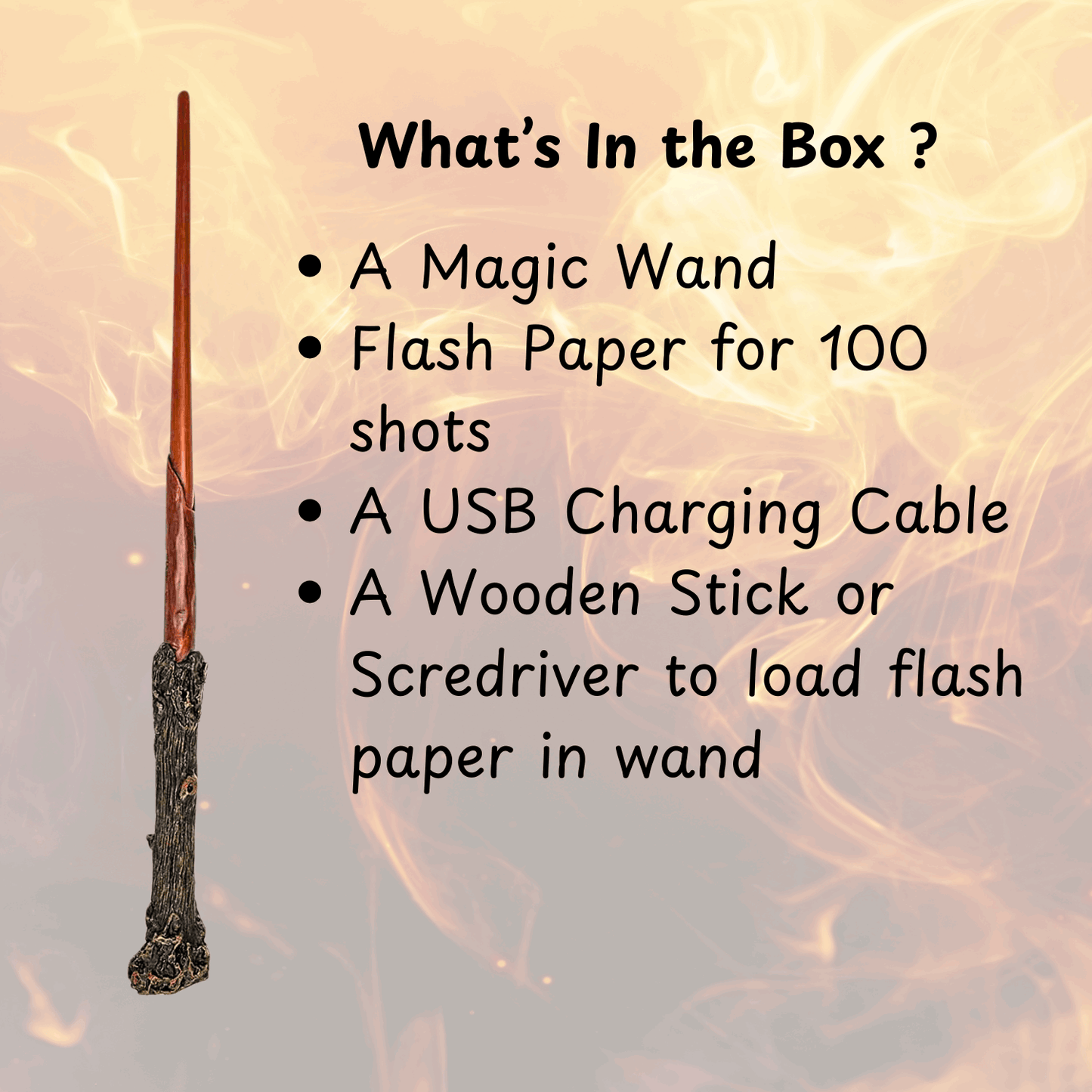 The Magic Firewand | Most Desired gift for potter heads - Happy Jugnu