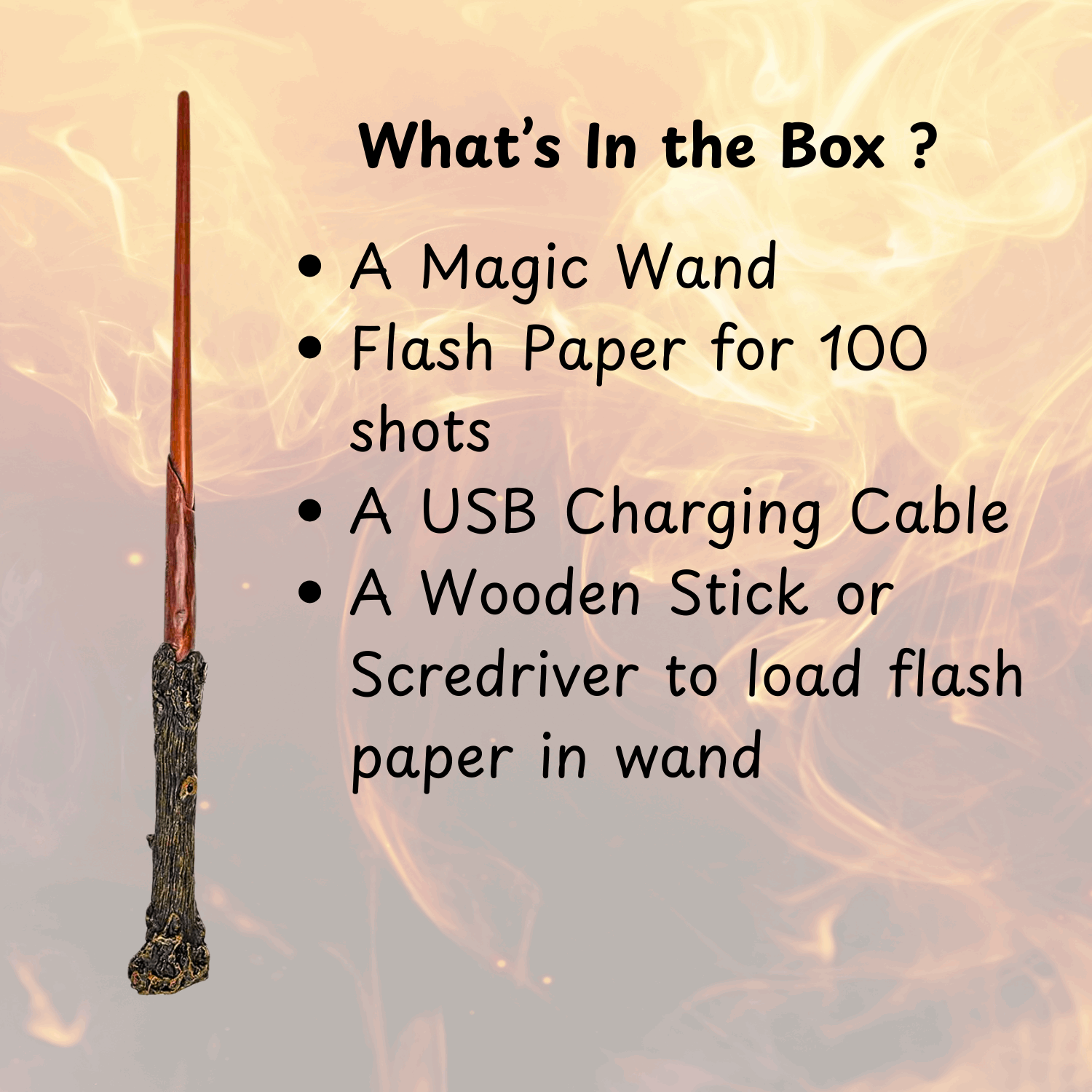 The Magic Firewand | Most Desired gift for potter heads - Happy Jugnu